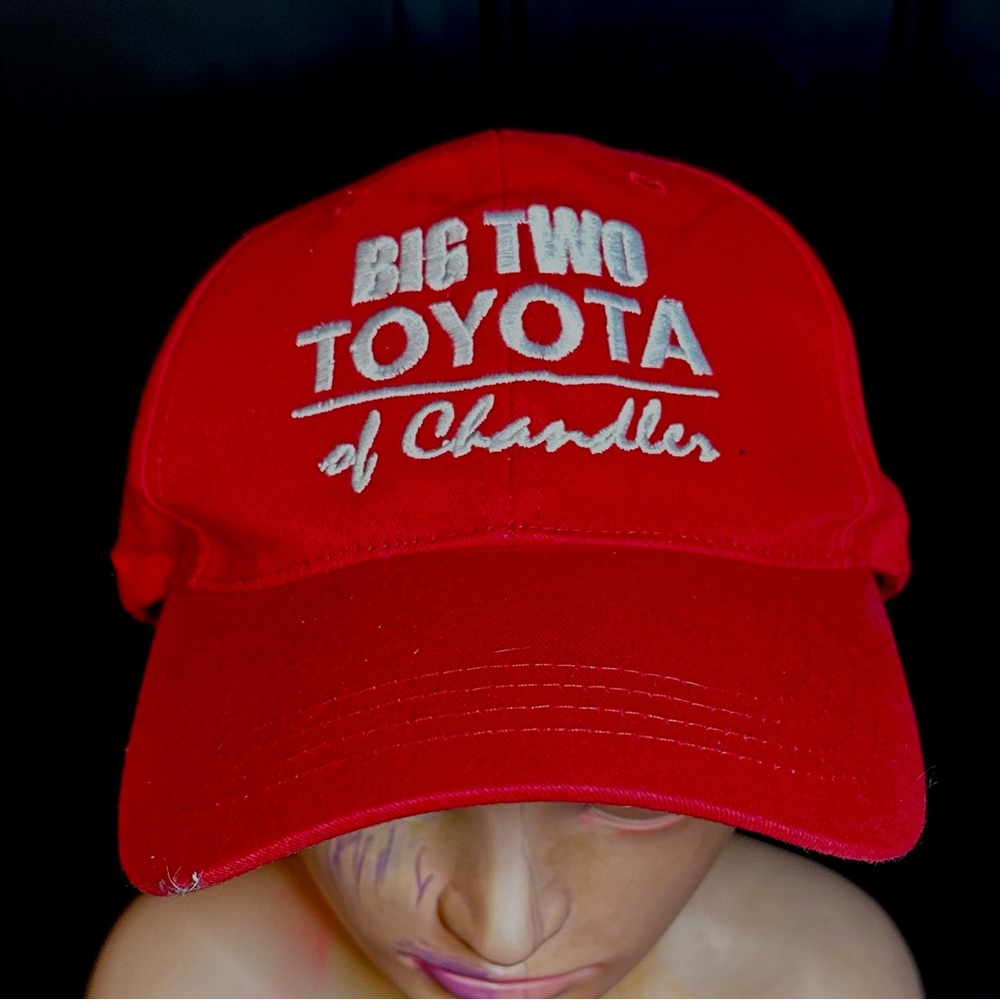 Big Two Toyota Hat Cap Adult Adjustable Black White Arizona Employee Uniform
